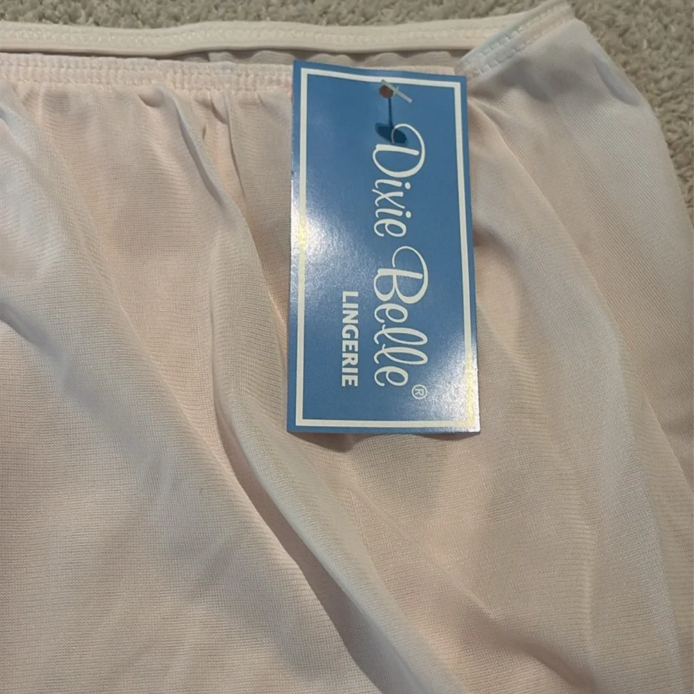 Dixie Belle Women’s Classic Nylon Briefs Panty Powder Light Pink Size 10 VINTAGE